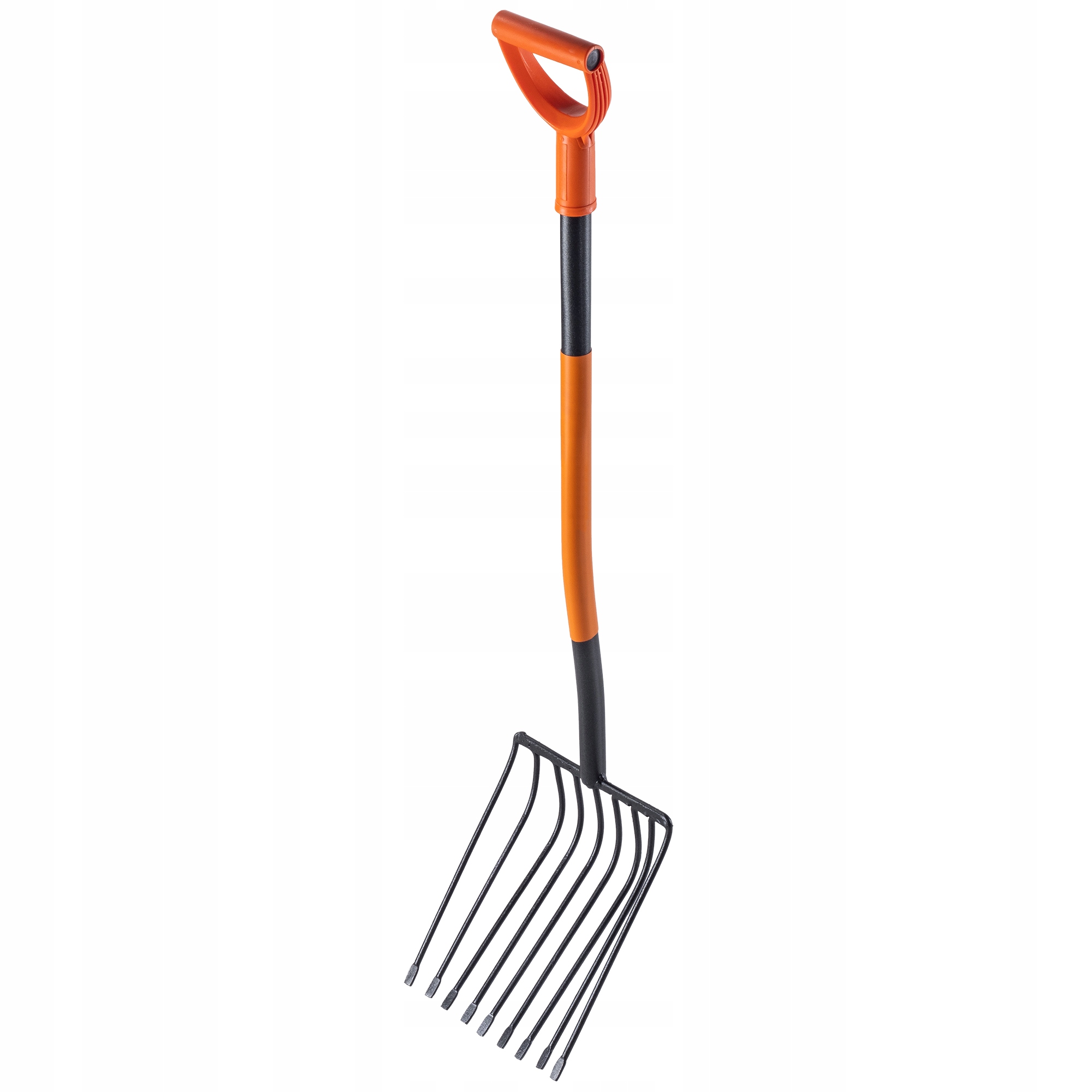 Vidlice na kamene 9-zubé kovové silné záhradné 124 cm